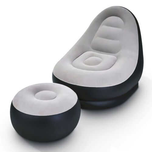 Premium Inflatable lounge chair with footrest